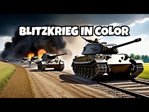 Wehrmacht BLITZKRIEG Western Front 1940 COLORIZED