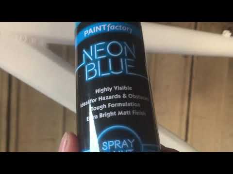 Paint factory neon blue from eBay