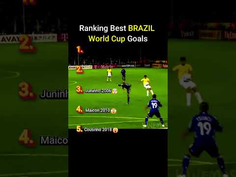 Ranking best BRAZIL WORLD CUP goals #soccer #football #shorts