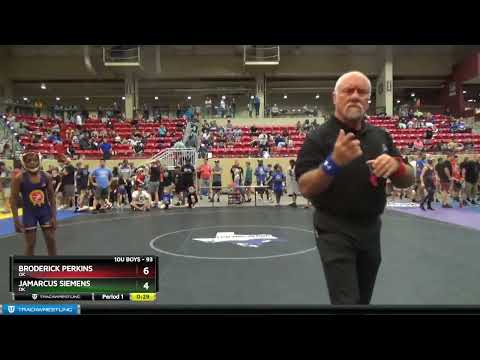 93 Lbs Round 2 - Broderick Perkins, OK Vs JaMarcus Siemens, OK 1c7b