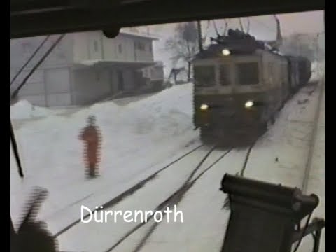 Rail Historic: EBT 1984 Cabride in Winter and old stuff in Burgdorf (EBT/SBB/BLS)