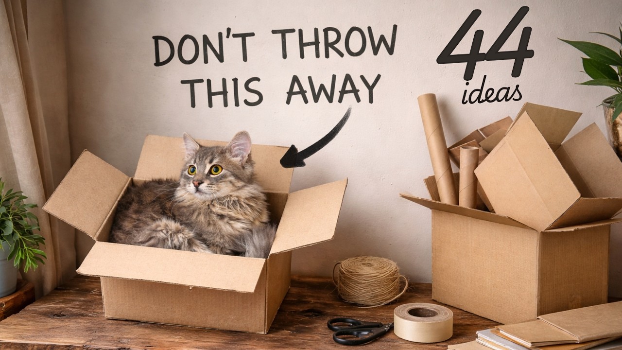 Before You Throw Away Cardboard… Watch This | 44 Beautiful DIY Ideas