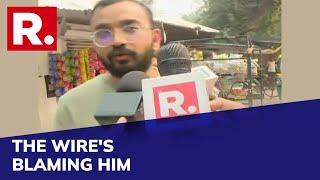 Download lagu Blamed By The Wire For Its Fake News, Devesh Kumar Confronted by Republic Before Police Grilling mp3