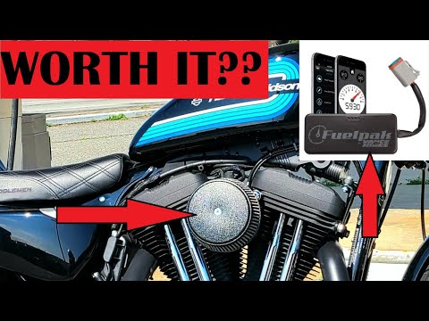 Vance and Hines Fuel Pack and Arlen Ness High Flow Air Cleaner for Harley Sportster