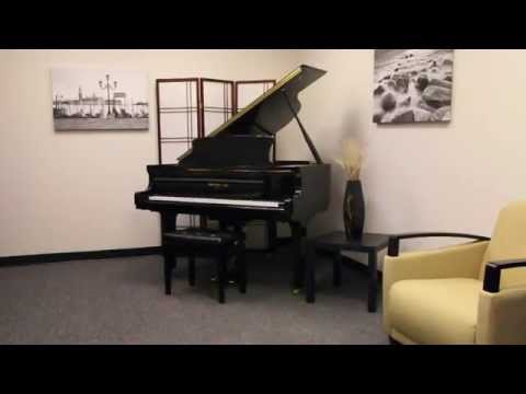 Hallet, Davis 4'10" Baby Grand Piano - Ebony Polish & Silver image 3