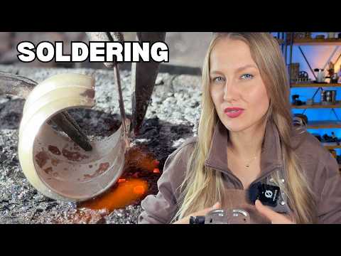 Soldering earring posts the CORRECT way | No more scratches or snapping