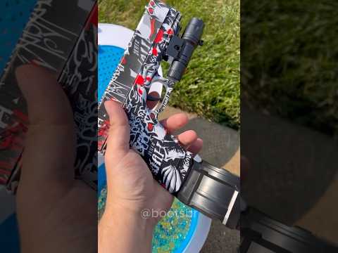 Arminha de Bolinha de Gel - Glock Preto e Vermelho