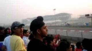 Last lap of formula one race