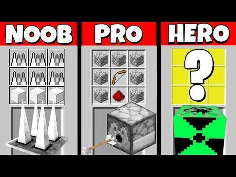 Minecraft Battle: NOOB vs PRO vs HEROBRINE: SUPER TROLLING TRAP CRAFTING CHALLENGE / Animation