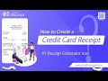 How to Generate a Credit Card Receipt Online | Fast & Secure 💳🧾