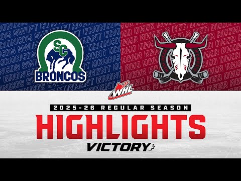 Swift Current Broncos at Red Deer Rebels 11/01 | WHL Highlights 2025-26