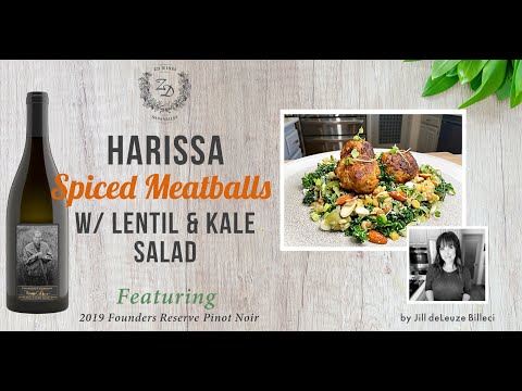 2019 Founders Reserve Pinot Noir w/ Harissa Spiced Meatballs