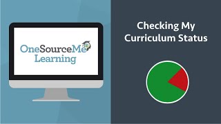 Checking My Curriculum Status | OneSource