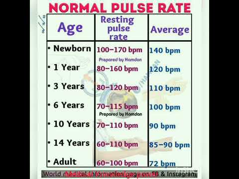 Normal Pulse rate #medical #shorts