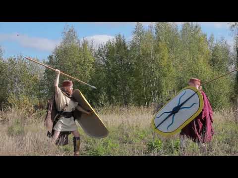 Techniques with scutum and spear