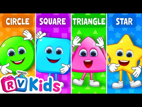 Learn Shapes Circle, Square, Triangle, Rectangle & more | Educational Videos For Toddlers & Babies