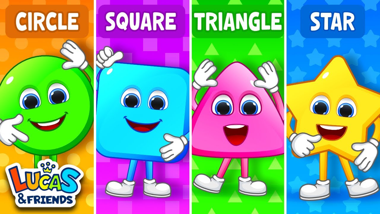 Learn Shapes Circle, Square, Triangle, Rectangle & more | Educational Videos For Toddlers & Babies