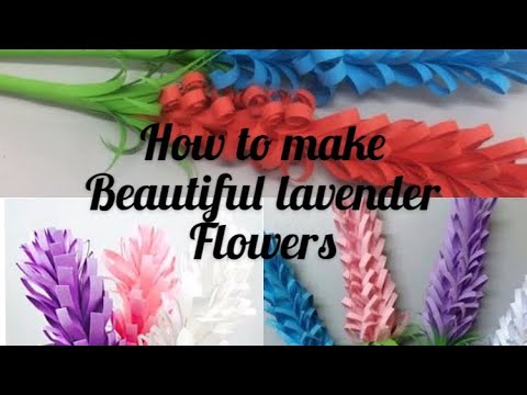 HOW TO MAKE BEAUTIFUL LAVENDER FLOWERS | EASY TO LEARN | FUN WITH CHESTHA