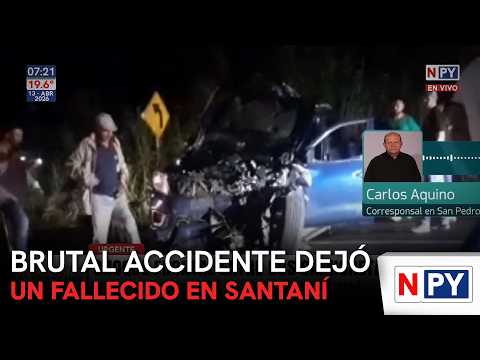 Brutal accidente dejó un fallecido en Santaní
