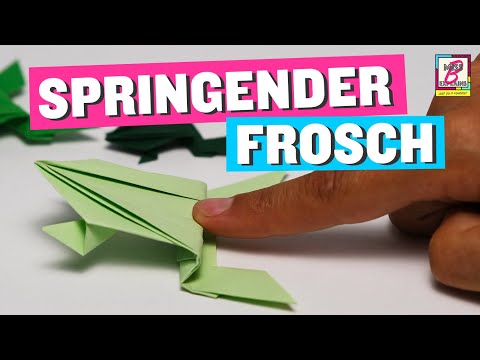 🐸 Hüpfender Frosch - eine einfache Anleitung für Origami-Frösche