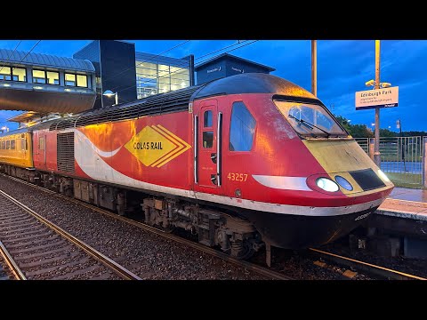 43257 & 43274 on PLPR.  (blue light train)  6/7/23.