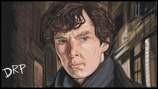 Speed Drawing of Sherlock Benedict Cumberbatch by David Pustansky on Wii U