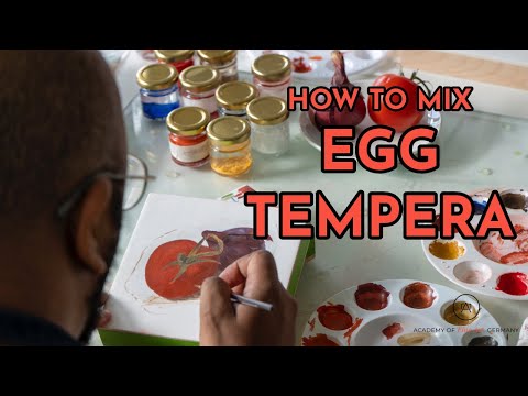 How to Mix Egg Tempera