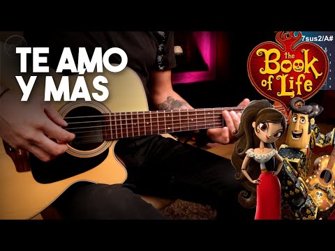 Te Amo y Más  - El Libro de La Vida TUTORIAL GUITARRA ACORDES + SOLO  | COMPLETO Christianvib
