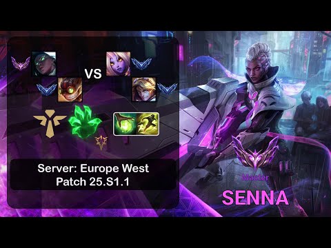 Senna Support + Ziggs vs Soraka + Ezreal - EUW Master - Patch 25.S1.1