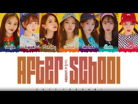 WEEEKLY - 'AFTER SCHOOL' Lyrics [Color Coded_Han_Rom_Eng]