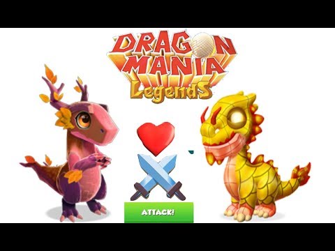 ENCHANT DRAGON BATTIE | AUTUMN L 40 VS CERAMIC L 20 Batties Funny | Dragon Mania Legends | part 452