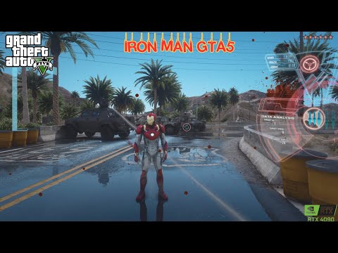 GTA 5: Iron Man vs. Army with Realism Dispatch Enhanced (RDE 4.0.1)