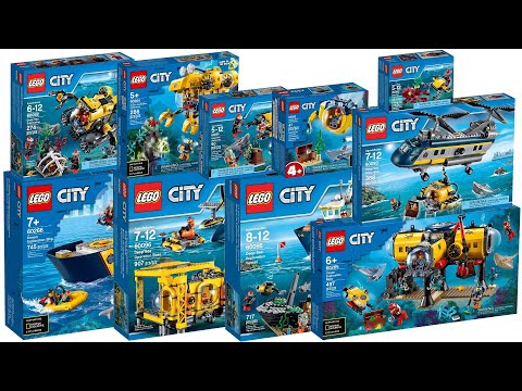 All LEGO City Deep Sea Explorers Sets 2015-2020 Compilation/Collection Speed Build