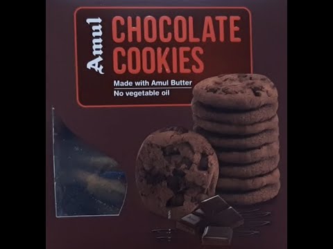 Amul Chocolate Cookies Review | Unboxing Amul Chocolate Butter Cookies | Amul Chocolate cookies box