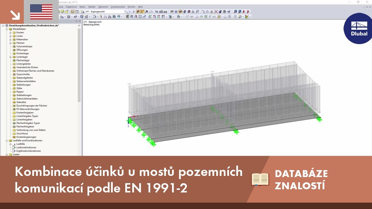 Kombinace účinků u mostů pozemních komunikací podle EN 1991-2