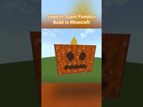 Crazy Giant Pumpkin Build in Minecraft!
