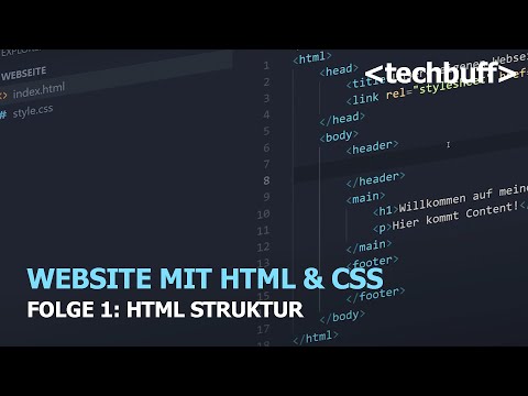 Website mit HTML und CSS - HTML STRUKTUR | Ep.1