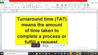 How to find TAT or Turn around time