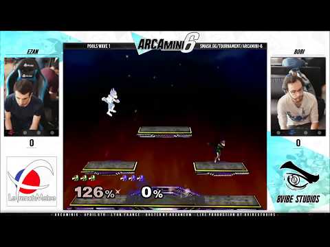 Arcamini6 - Ezan [P1] VS Bobi [P2] POOLS - Smash Melee