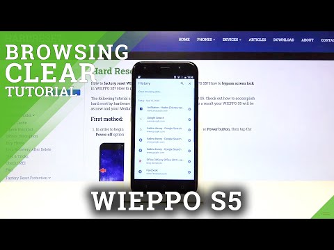How to Delete All Browsing Data WIEPPO S5 –  Clear Cookies/History/Wipe Cache