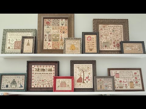 FlossTube Episode #23 1/2 - How I display my Cross Stitch using Ledge Shelves!!!!