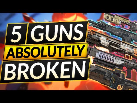 5 ABSOLUTELY BROKEN WEAPONS in Season 12 - BEST GUNS Tier List - Apex Legends Guide