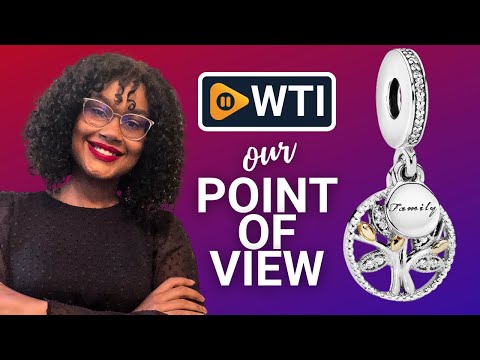 Pandora Jewelry Sparkling Family Tree Dangle Cubic Zirconia Charm in Sterling Silver and 14K Yellow Gold - WTI product video review