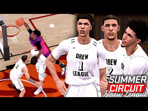 NBA 2K19 Summer Circuit #5 - LaMelo Ball ON FIRE At The Drew League! LaMelo Makes 10 THREES!