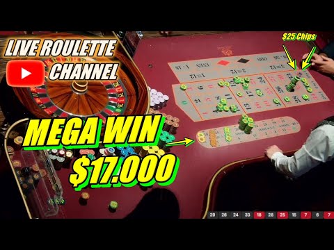 🔴LIVE ROULETTE | 💰 MEGA WIN 💲17.000 In Real Vegas Casino 🎄 $25 Chips Inside Session ✅ 2025-12-18
