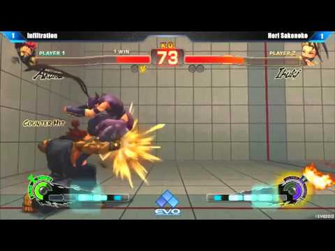 EVO 2013 Top 8 : Infiltration (Akuma) vs Hori Sako