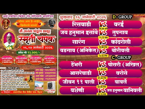 ||  स्मृती चषक ।। २०२६ II  लोधिवली II दिवस -1