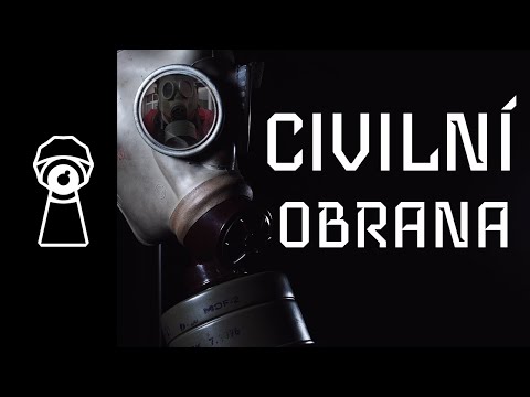 Civilní obrana, pláštěnka, pytlíky a maska