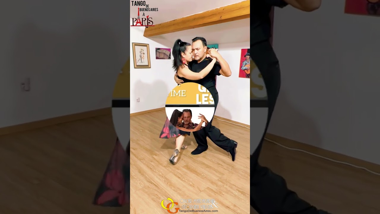 #tango Musicality Demo 1 Step taught during ONLINE LESSON zoom 26/12/2022 Georgina&Oscar Mandagaran