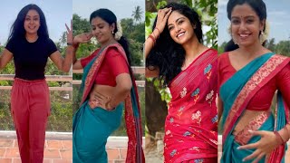 Roshini Haripriyan hot latest sexy navel show  (MU